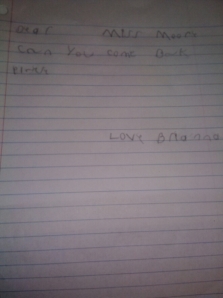 letter from Brianna